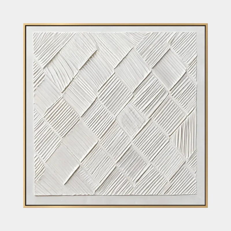 Pintura al óleo abstracta y conceptual Wabi-Sabi que presenta marcas abstractas en capas, textura y movimiento pictórico expresivo en una paleta de blanco y negro.