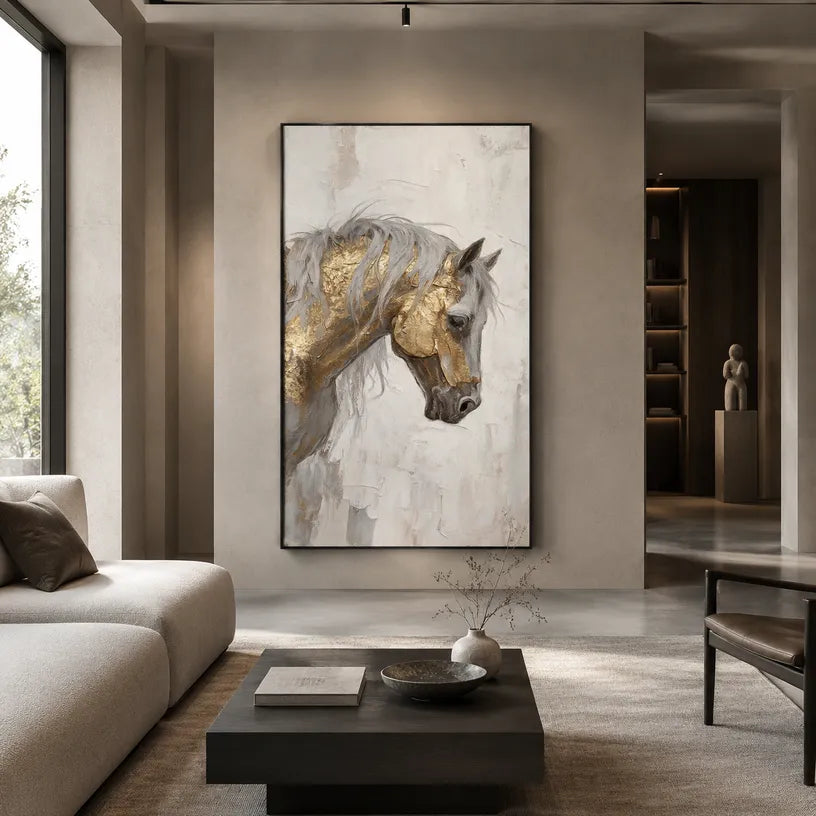 Wabi-Sabi abstract oil painting showing layered abstract marks, texture and expressive painterly movement.
