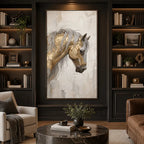 Wabi-Sabi abstract oil painting showing layered abstract marks, texture and expressive painterly movement.