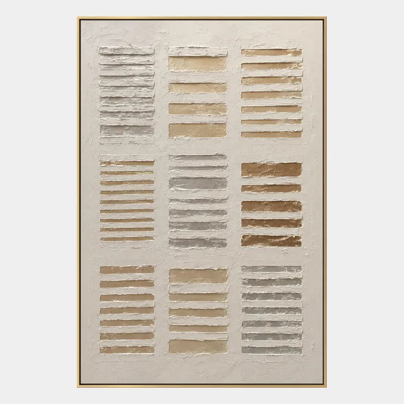 Wabi-Sabi abstract oil painting showing layered abstract marks, texture and expressive painterly movement in a brown palette.