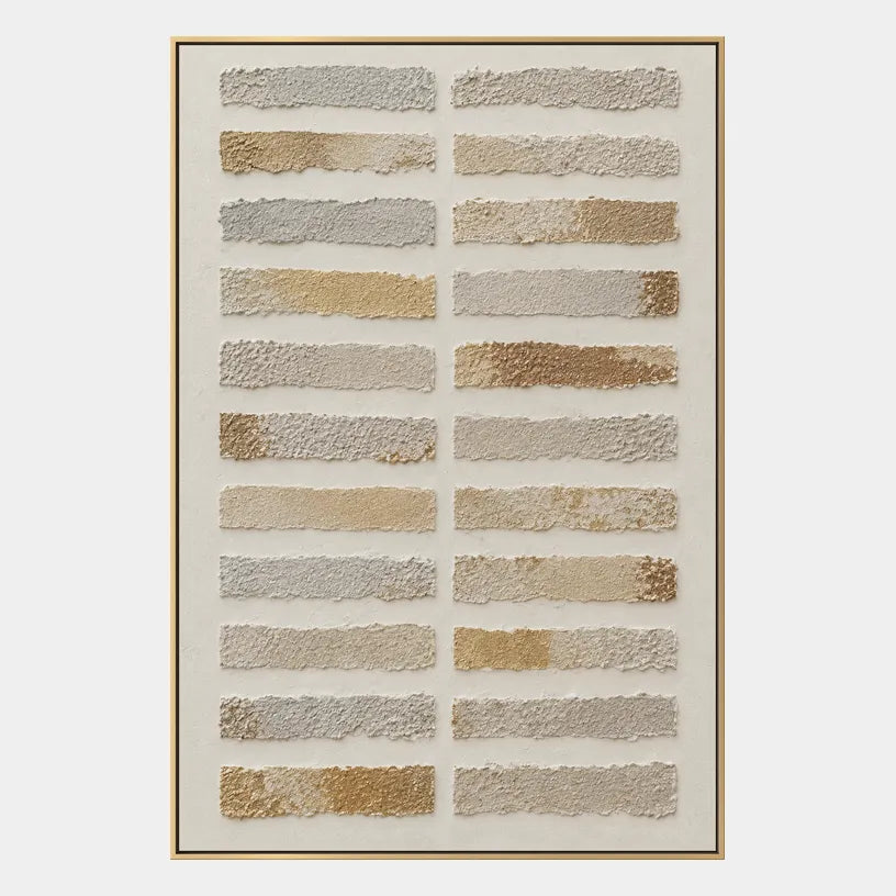Wabi-Sabi abstract oil painting showing layered abstract marks, texture and expressive painterly movement in a brown palette.