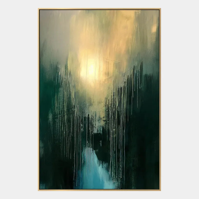 Wabi-Sabi abstract oil painting showing layered abstract marks, texture and expressive painterly movement in a black palette.