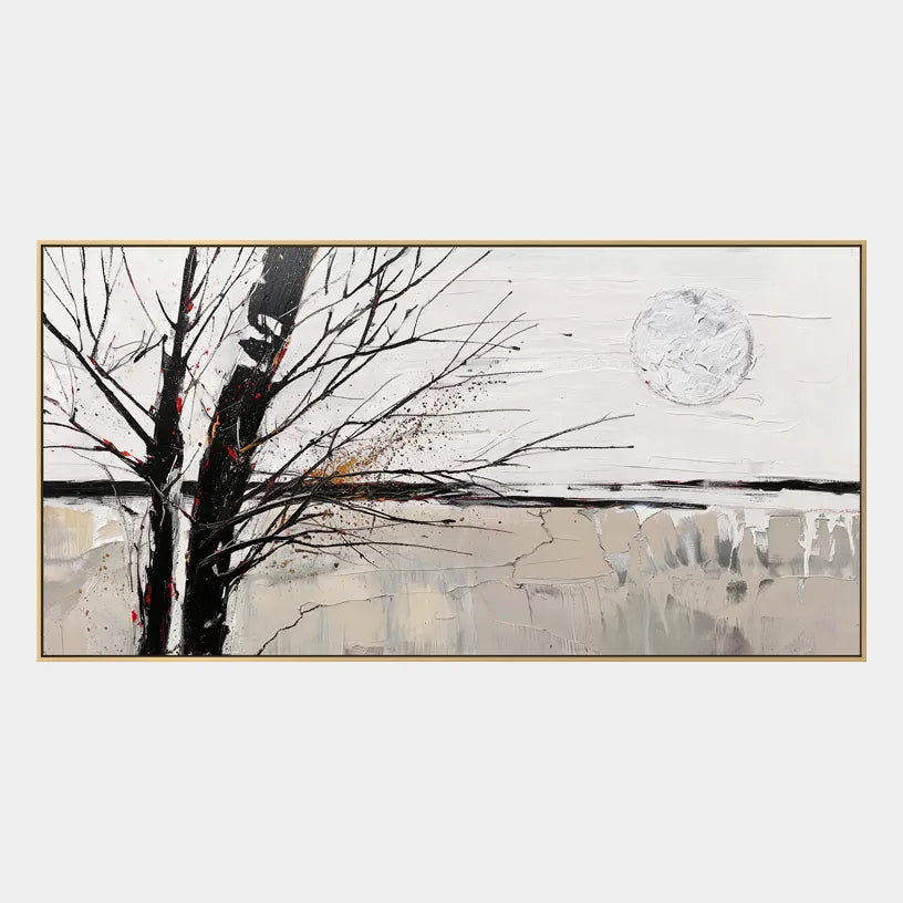 Wabi-Sabi abstract oil painting showing layered abstract marks, texture and expressive painterly movement in a grey palette.