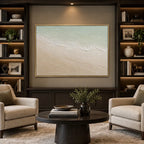 Wabi-Sabi abstract oil painting showing layered abstract marks, texture and expressive painterly movement in a grey palette.