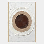 Wabi-Sabi abstract oil painting showing layered abstract marks, texture and expressive painterly movement.