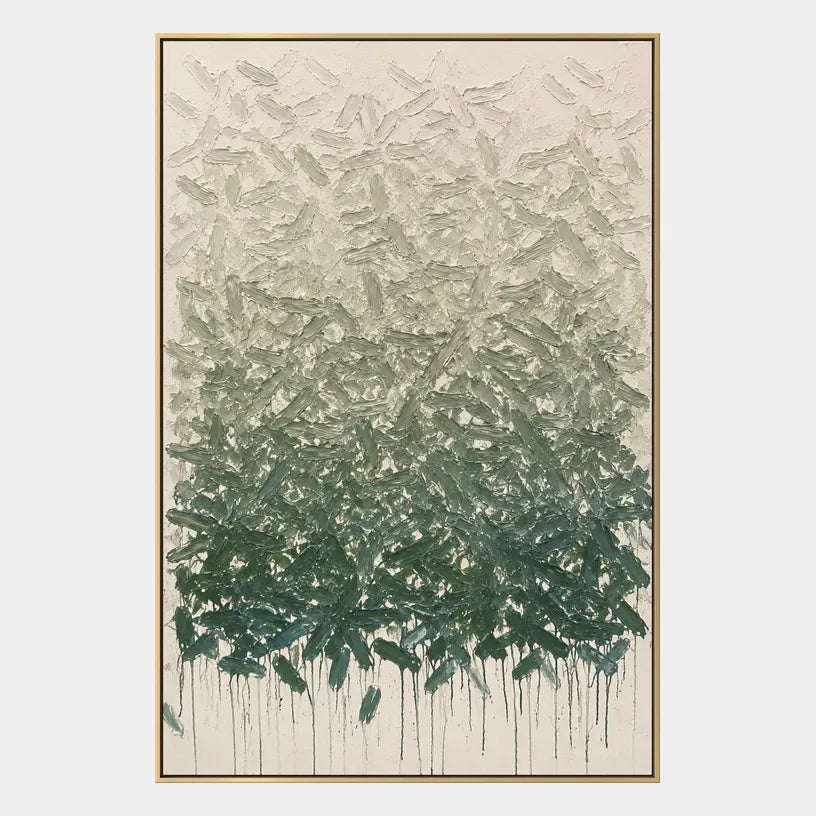Wabi-Sabi abstract oil painting showing layered abstract marks, texture and expressive painterly movement in a beige palette.