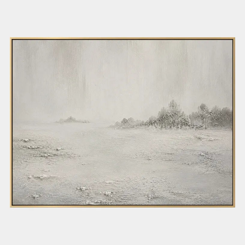 Wabi-Sabi abstract oil painting showing layered abstract marks, texture and expressive painterly movement in a grey palette.