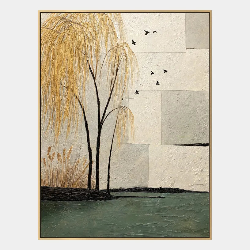 Wabi-Sabi abstract oil painting showing layered abstract marks, texture and expressive painterly movement in a beige palette.