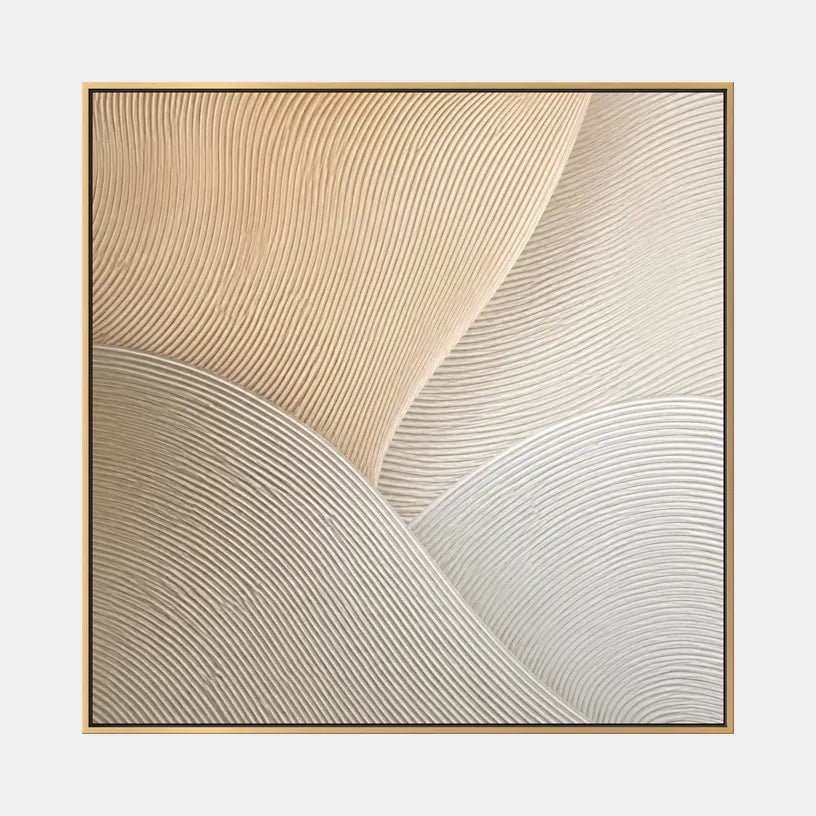 Wabi-Sabi abstract oil painting showing layered abstract marks, texture and expressive painterly movement in a brown palette.