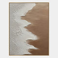 Pintura al óleo abstracta y conceptual Wabi-Sabi que presenta marcas abstractas en capas, textura y movimiento pictórico expresivo.