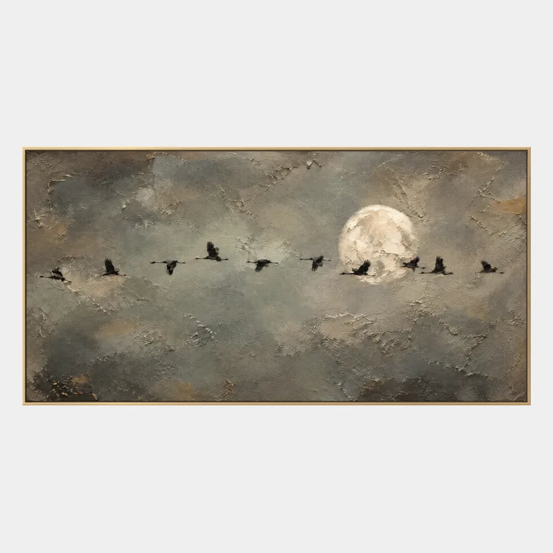 Wabi-Sabi animals oil painting featuring an expressive animal subject rendered with visible brushwork in a grey palette.