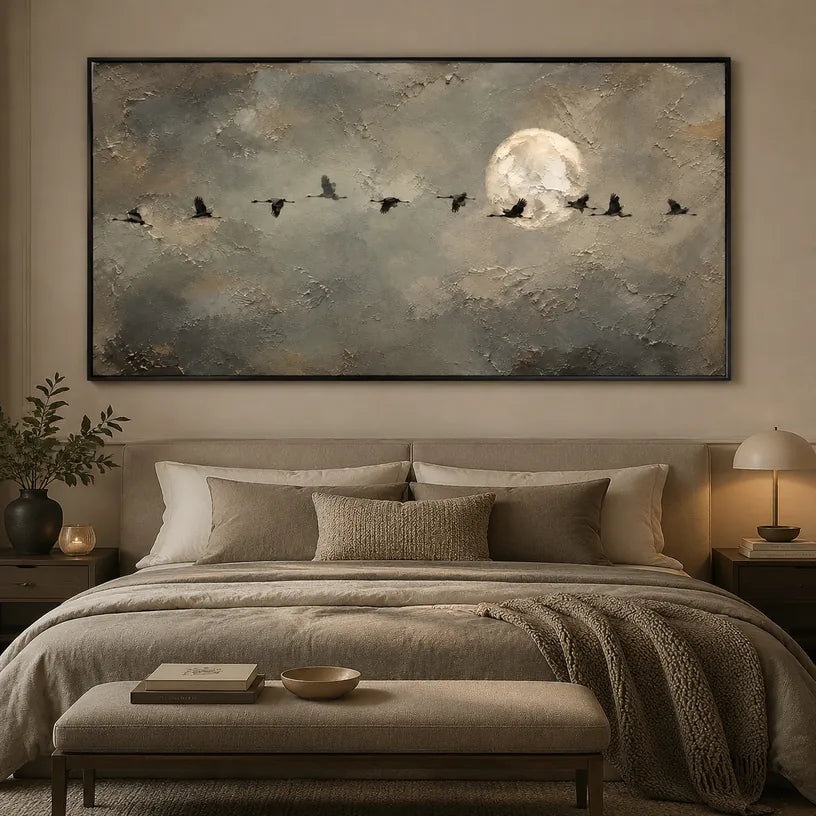 Wabi-Sabi animals oil painting featuring an expressive animal subject rendered with visible brushwork in a grey palette.