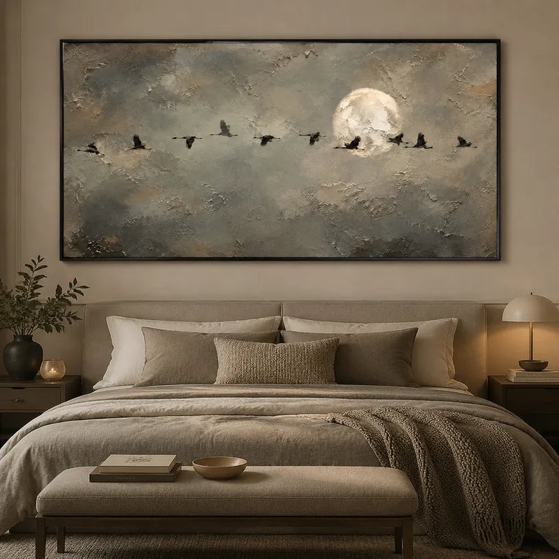 Wabi-Sabi animals oil painting featuring an expressive animal subject rendered with visible brushwork in a grey palette.