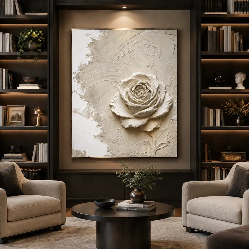 Wabi-Sabi abstract oil painting showing layered abstract marks, texture and expressive painterly movement.