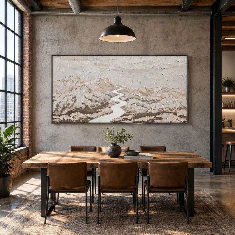 Wabi-Sabi abstract oil painting showing layered abstract marks, texture and expressive painterly movement in a grey palette.
