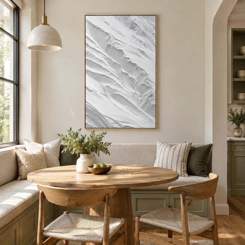 Wabi-Sabi abstract oil painting showing layered abstract marks, texture and expressive painterly movement in a grey palette.