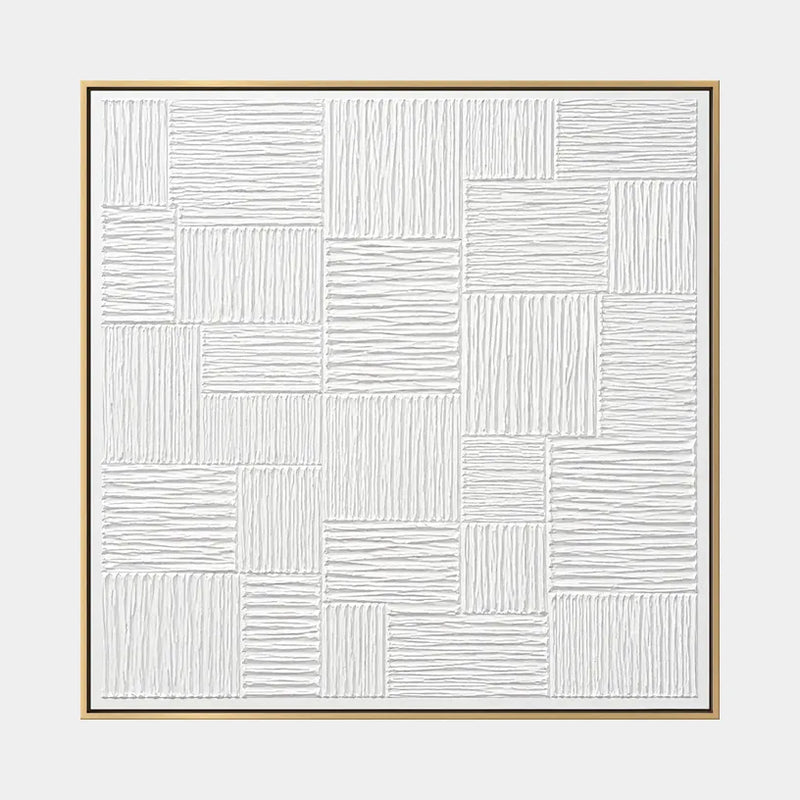 Abstraktes und konzeptuelles Ölgemälde von Wabi-Sabi mit geschichteten abstrakten Zeichen, Textur und ausdrucksstarker malerischer Bewegung.