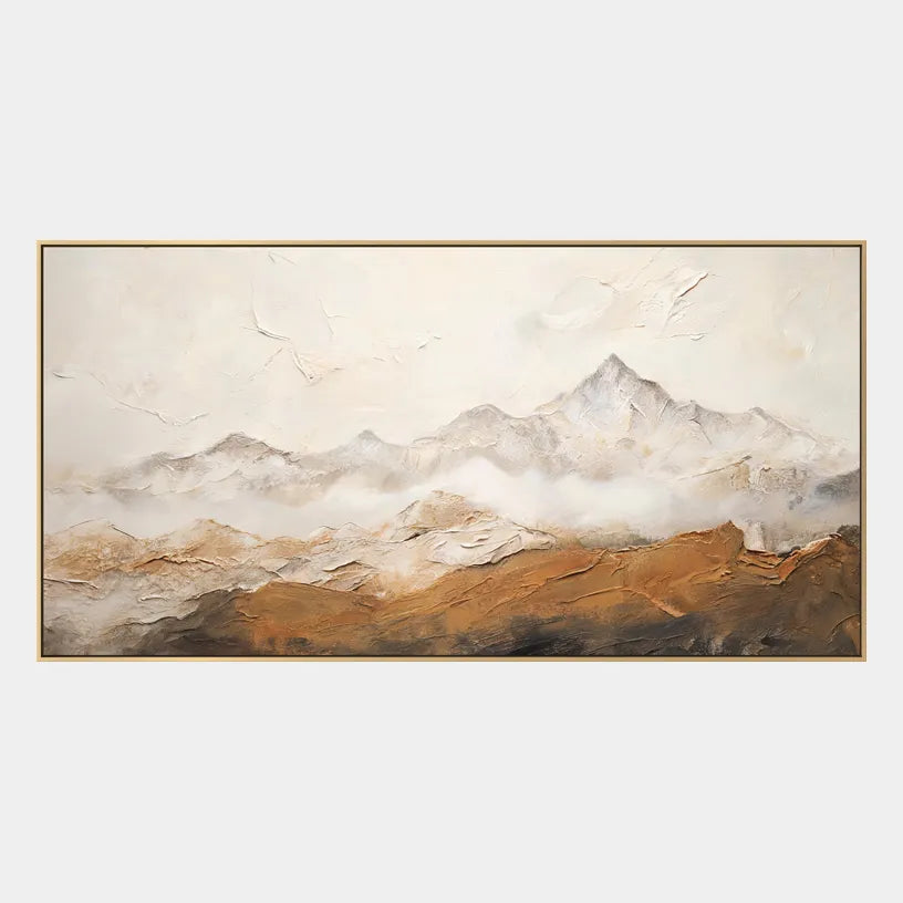 Wabi-Sabi abstract oil painting showing layered abstract marks, texture and expressive painterly movement.