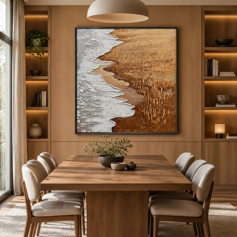 Wabi-Sabi abstract oil painting showing layered abstract marks, texture and expressive painterly movement in a grey palette.