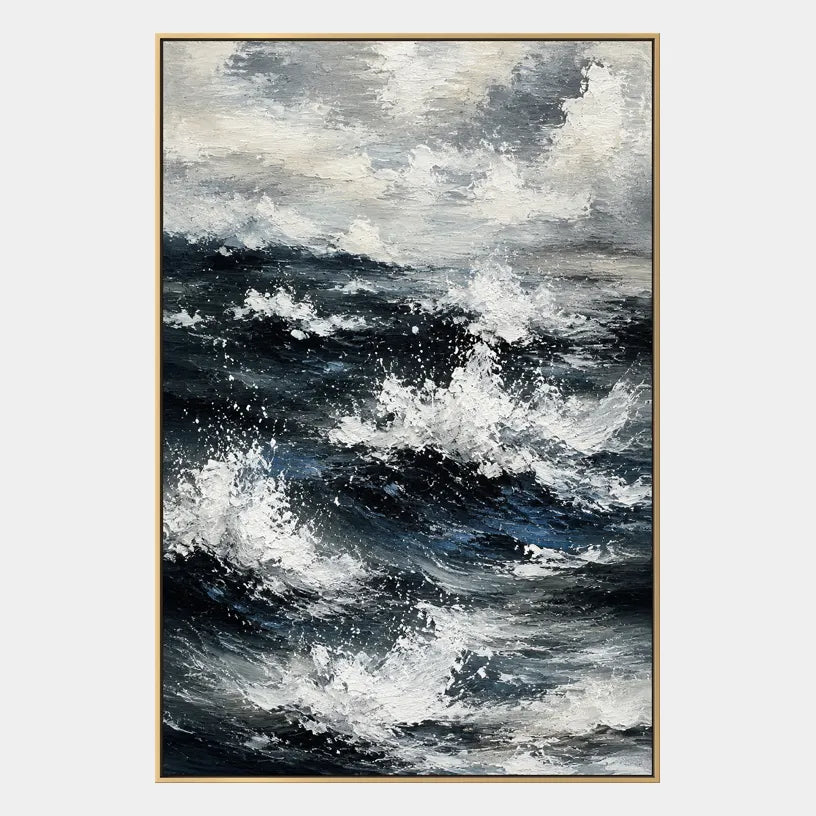 Wabi-Sabi abstract oil painting showing layered abstract marks, texture and expressive painterly movement in a grey palette.