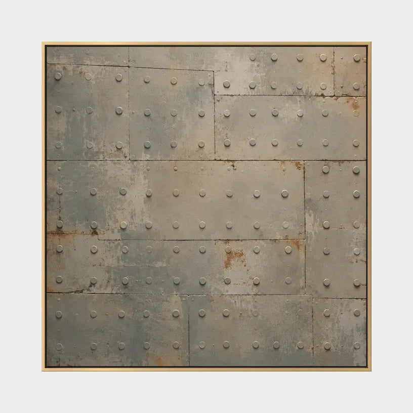 Wabi-Sabi abstract oil painting showing layered abstract marks, texture and expressive painterly movement in a brown palette.