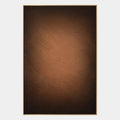 Peinture à l'huile abstraite et conceptuelle Wabi-Sabi présentant des marques abstraites superposées, une texture et un mouvement pictural expressif dans une palette marron.