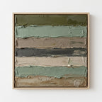 Quiet Horizon wabi-sabi textured canvas
