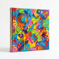 Neon Static pop graffiti canvas