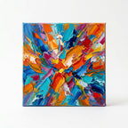 Palette Bloom colorful abstract canvas