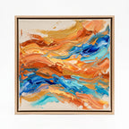 Warm Current colorful textured painting
