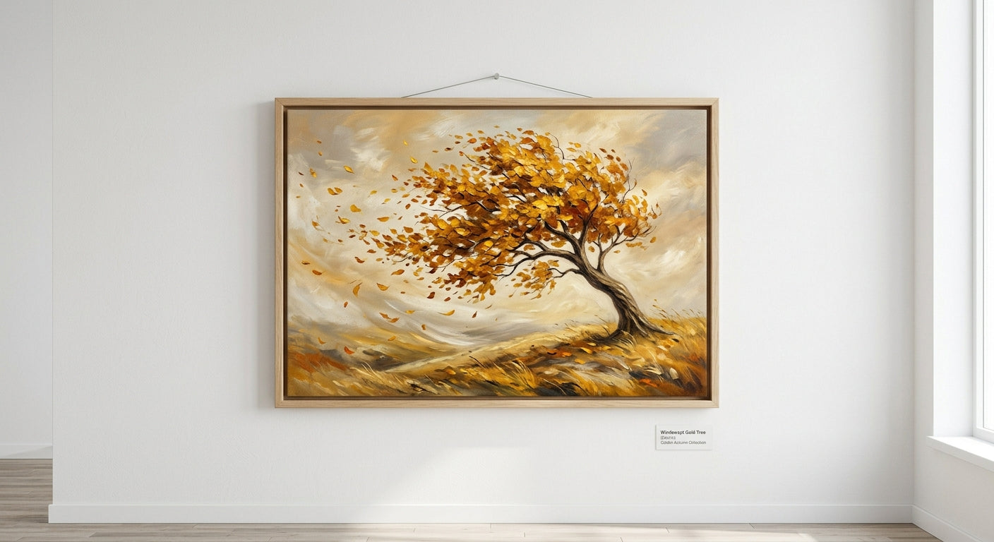 Windswept Gold Tree