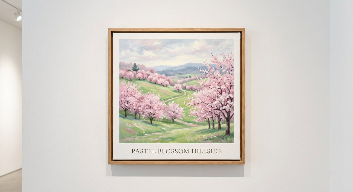 Pastel Blossom Hillside