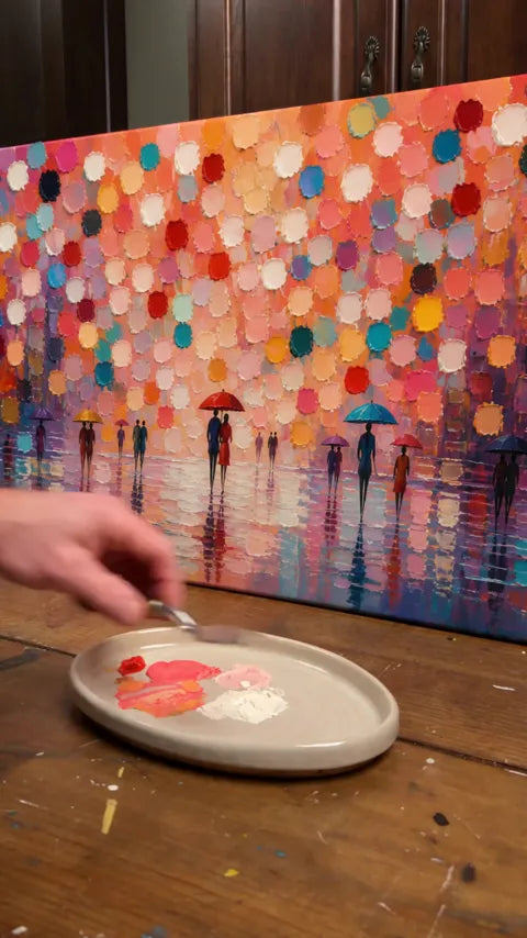 A rain of color