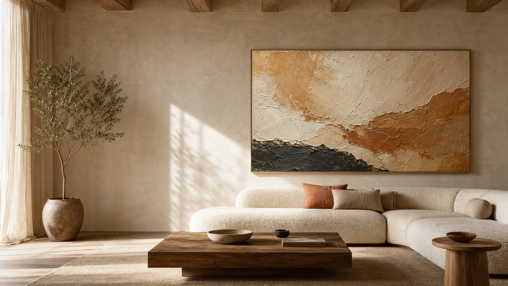 Art in a contemporary living space